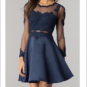 Long- Sleeve- Mock  two piece